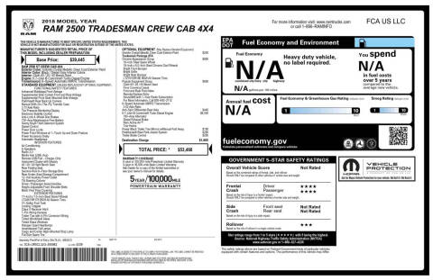 2018 RAM 2500 Tradesman