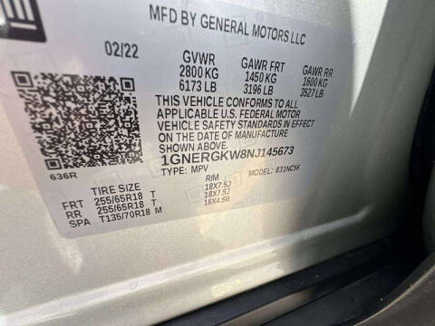 2022 Chevrolet Traverse LT Cloth