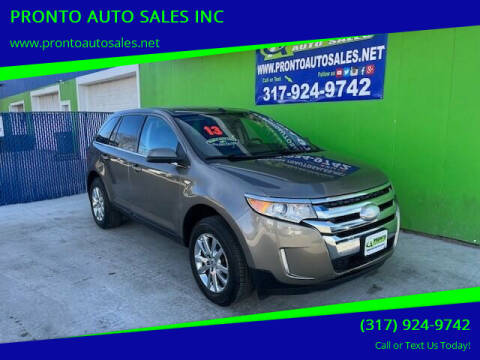 2013 Ford Edge for sale at PRONTO AUTO SALES INC in Indianapolis IN