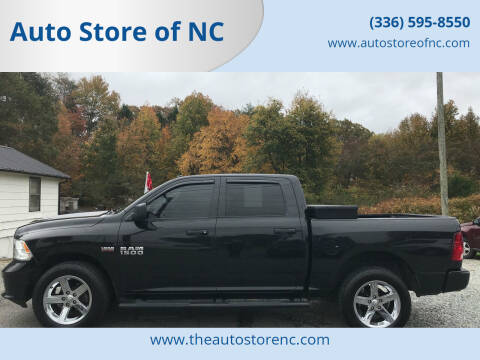 2017 RAM 1500 for sale at Auto Store of NC - Walnut Cove in Walnut Cove NC