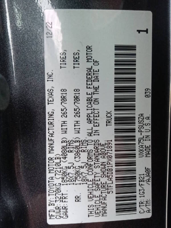 2023 Toyota Tundra SR5