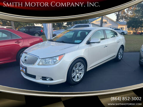 2012 Buick LaCrosse for sale at Smith Motor Company, Inc. in Mc Cormick SC