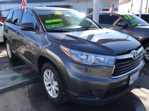 2016 Toyota Highlander for sale at CAR GENERATION CENTER, INC. in Los Angeles CA