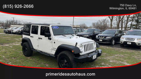 2014 Jeep Wrangler Unlimited for sale at Prime Rides Autohaus in Wilmington IL