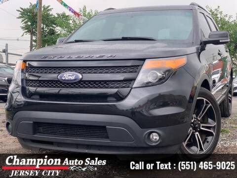 2015 Ford Explorer for sale at CHAMPION AUTO SALES OF JERSEY CITY in Jersey City NJ