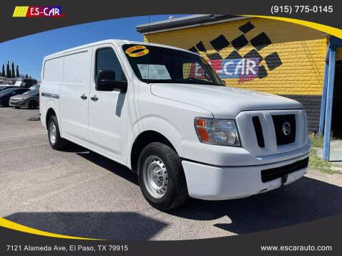 2015 Nissan NV for sale at Escar Auto - 9809 Montana Ave Lot in El Paso TX