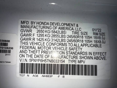 2022 Honda Pilot EX-L