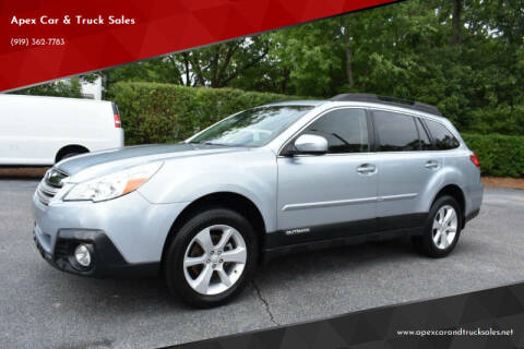 2013 Subaru Outback for sale at Apex Car & Truck Sales in Apex NC