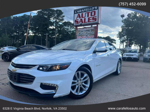 2018 Chevrolet Malibu for sale at Carafello's Auto Sales in Norfolk VA