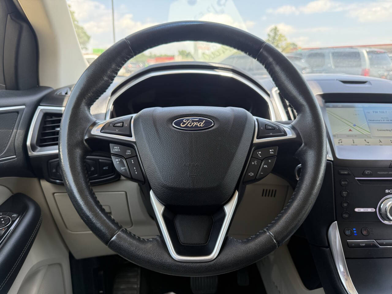 Beige 2017 Ford Edge Titanium Titanium 4dr Crossover 21