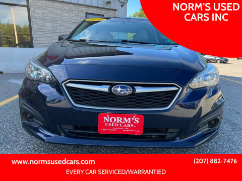 2019 Subaru Impreza for sale at NORM'S USED CARS INC in Wiscasset ME