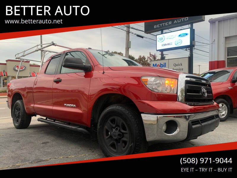 2012 Toyota Tundra for sale at BETTER AUTO in Attleboro MA