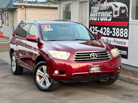 2008 Toyota Highlander for sale at Top Motors LLC in Edmonds WA