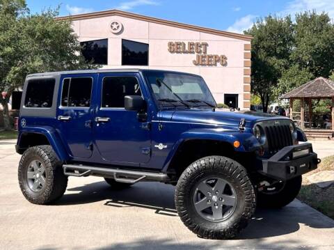 2013 Jeep Wrangler Unlimited for sale at SELECT JEEPS INC in League City TX