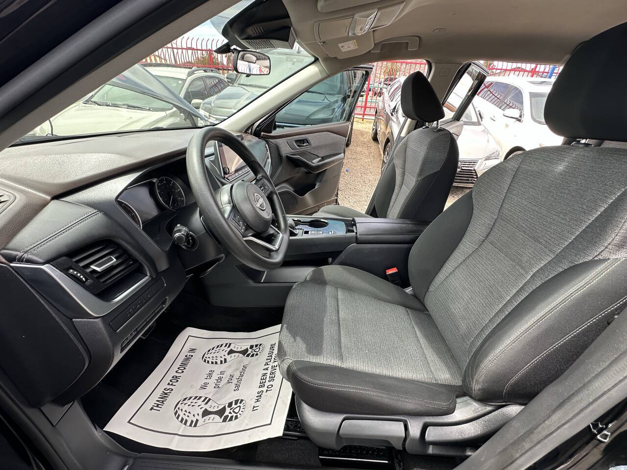 Black 2022 Nissan Rogue S S 4dr Crossover 15