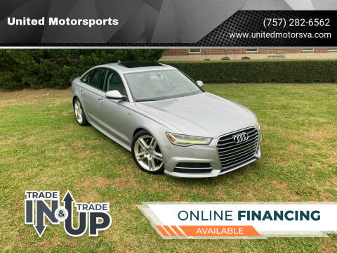 2016 Audi A6 for sale at United Motorsports in Virginia Beach VA