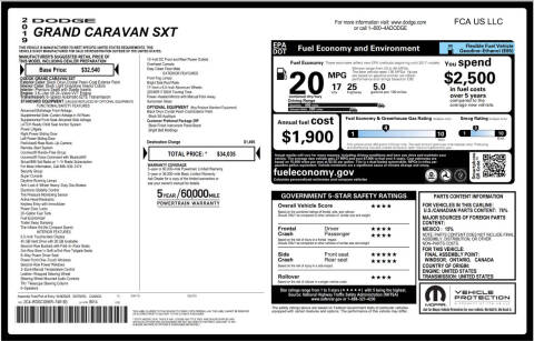 2019 Dodge Grand Caravan SXT