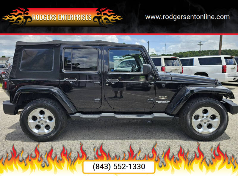 2015 Jeep Wrangler Unlimited for sale at Rodgers Wranglers in North Charleston SC