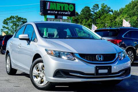 2015 Honda Civic for sale at Metro Auto Credit in Smyrna GA