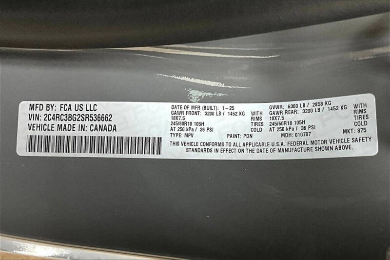 2025 Chrysler Pacifica Select