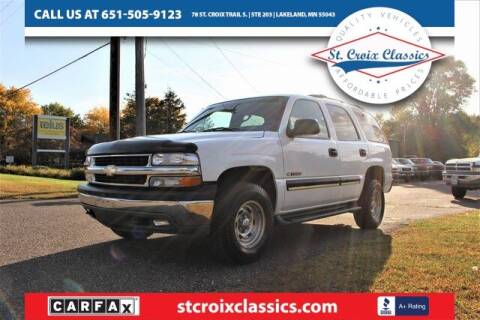 2001 Chevrolet Tahoe for sale at St. Croix Classics in Lakeland MN