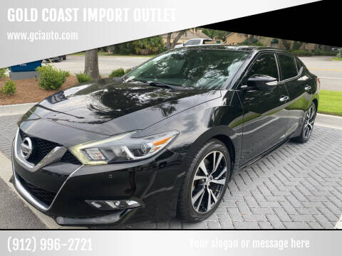 2018 Nissan Maxima for sale at GOLD COAST IMPORT OUTLET in Saint Simons Island GA