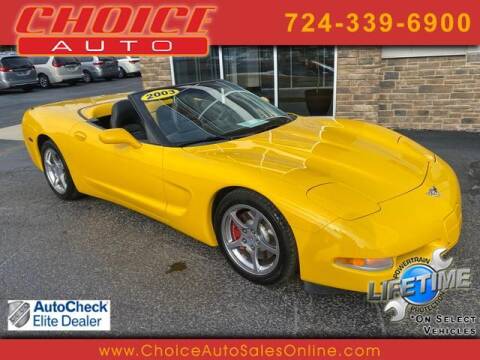 2003 Chevrolet Corvette for sale at CHOICE AUTO SALES in Murrysville PA