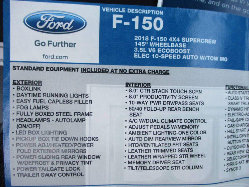 2018 Ford F-150 Lariat