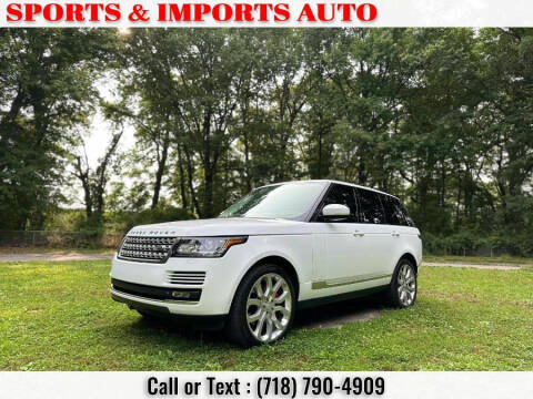 2015 Land Rover Range Rover for sale at Sports & Imports Auto Inc. in Brooklyn NY