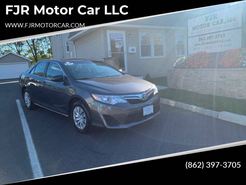 2013 Toyota Camry for sale at FJR Motor Car LLC in Mine Hill NJ