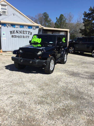 2008 Jeep Wrangler for sale at Bennett Etc. in Richburg SC