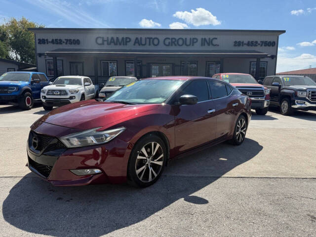 2016 Nissan Maxima for sale at Champ Auto Group Inc in Channelview, TX