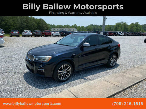 2017 BMW X4 for sale at Billy Ballew Motorsports in Dawsonville GA