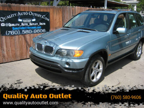 2002 BMW X5 for sale at Quality Auto Outlet in Vista CA