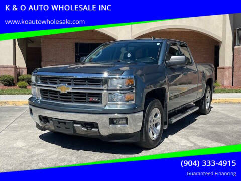 2014 Chevrolet Silverado 1500 for sale at K & O AUTO WHOLESALE INC in Jacksonville FL