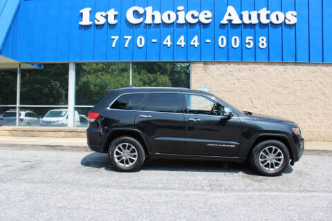 2015 Jeep Grand Cherokee for sale at Southern Auto Solutions - 1st Choice Autos in Marietta GA