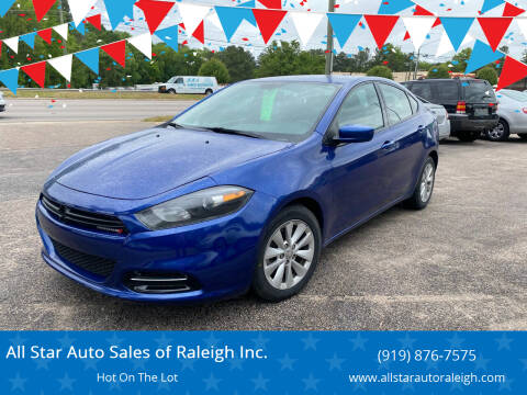 2014 Dodge Dart for sale at All Star Auto Sales of Raleigh Inc. in Raleigh NC