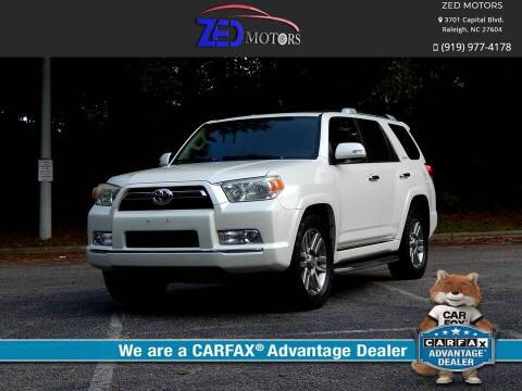 2013 Toyota 4Runner for sale at Zed Motors in Raleigh NC