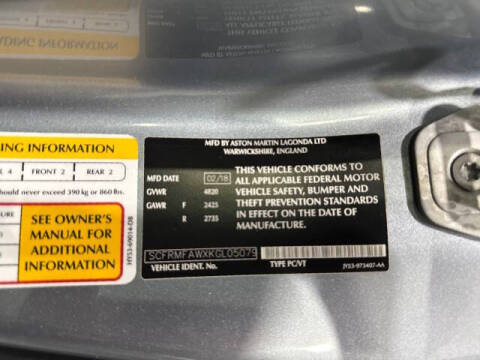 2019 Aston Martin DB11 V8