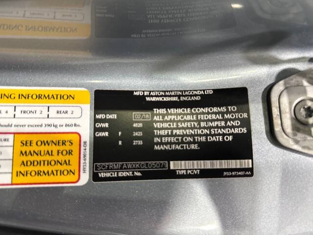 2019 Aston Martin DB11 V8