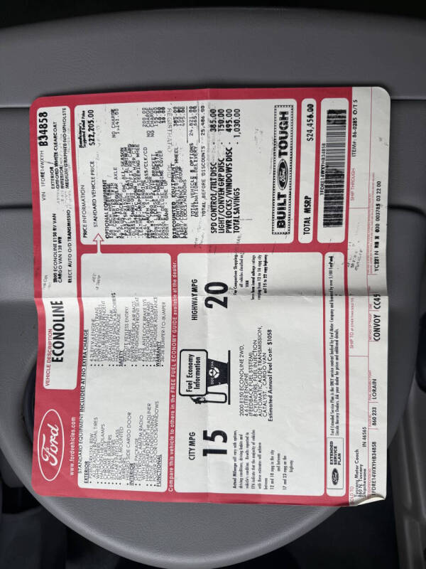 2000 Ford E-Series E-150