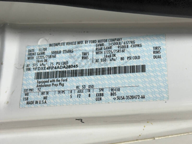 2010 Ford E-Series E-450 SD