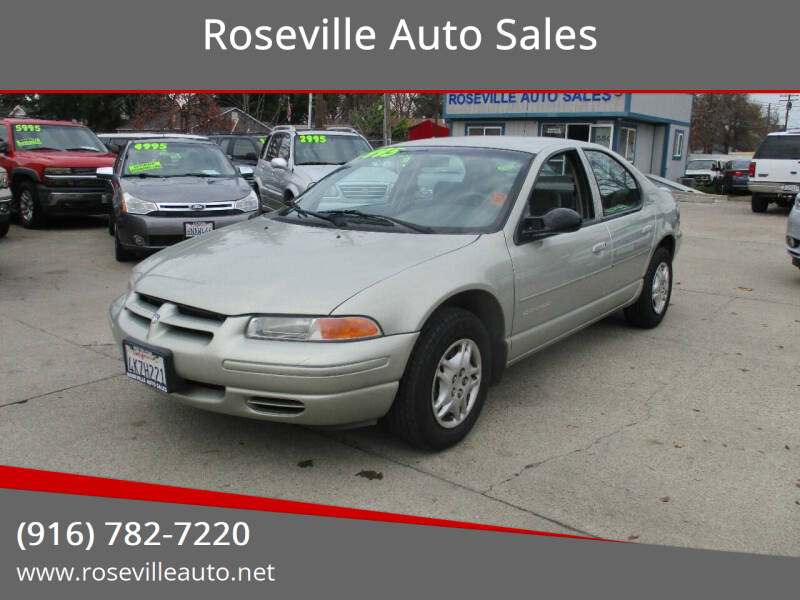 2000 Dodge Stratus for sale at Roseville Auto Sales in Roseville CA