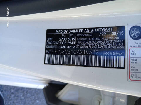 2016 Mercedes-Benz S-Class S 550