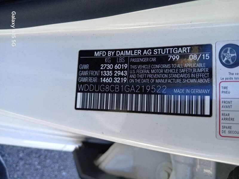 2016 Mercedes-Benz S-Class S 550