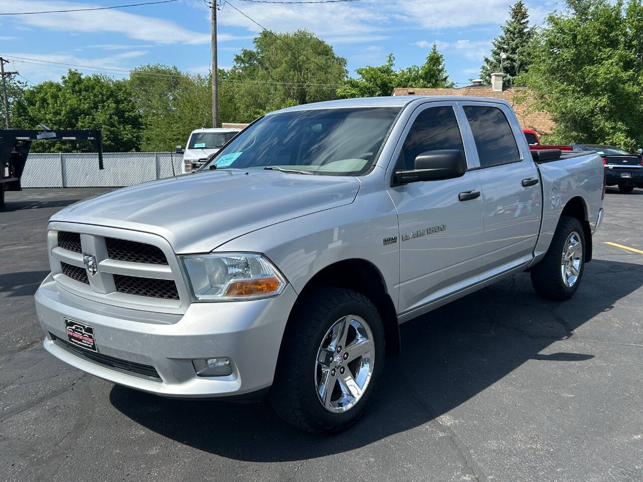 Silver 2012 Ram 1500 Express 4x4 Express 4dr Crew Cab 5.5 ft. SB Pickup 2