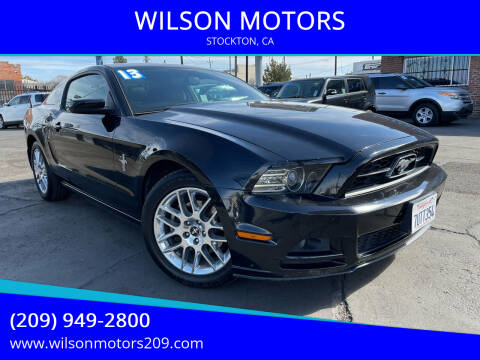 2013 Ford Mustang for sale at WILSON MOTORS in Stockton CA
