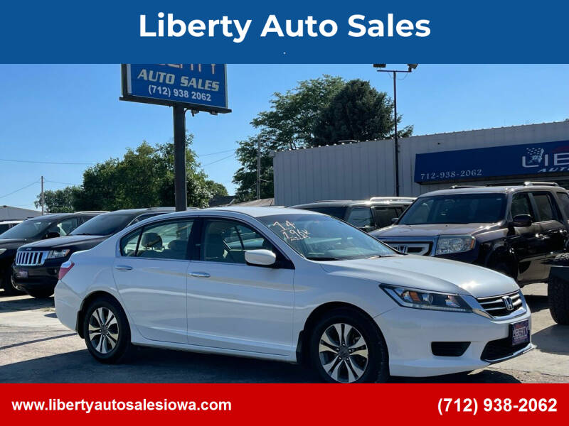 2014 Honda Accord for sale at Liberty Auto Sales in Merrill IA