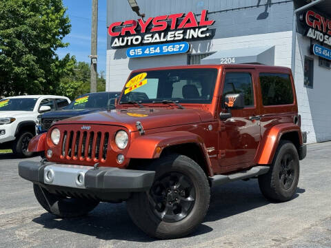 2014 Jeep Wrangler for sale at Crystal Auto Sales Inc in Nashville TN