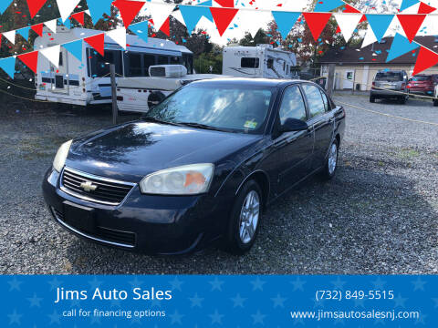 2007 Chevrolet Malibu for sale at Jims Auto Sales in Lakehurst NJ